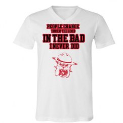 Unisex V-Neck Jersey Tee