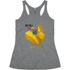 Ladies Slim Fit Super Soft Racerback Triblend Tank