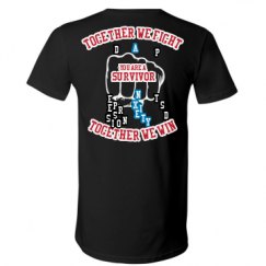 Unisex V-Neck Jersey Tee