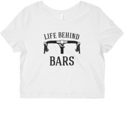 Ladies Slim Fit Crop Top Tee