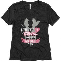 Ladies Relaxed Fit Super Soft Triblend V-Neck Tee