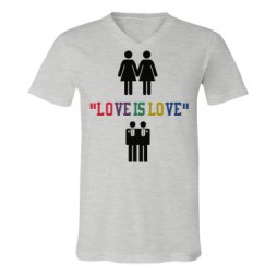 Unisex V-Neck Jersey Tee