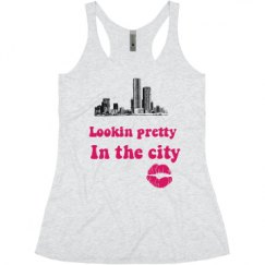 Ladies Slim Fit Super Soft Racerback Triblend Tank