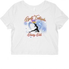 Ladies Slim Fit Crop Top Tee