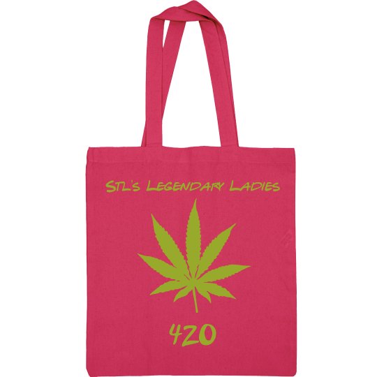 420 Canvas Tote Pink