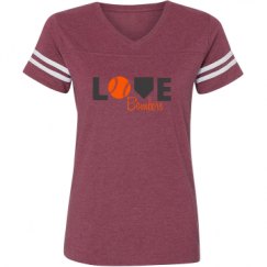 Ladies Relaxed Fit Vintage Sports Tee