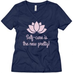Ladies Relaxed Fit V-Neck Tee