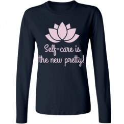 Ladies Relaxed Fit Basic Long Sleeve Tee