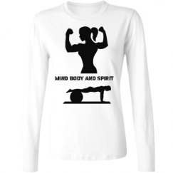 Ladies Relaxed Fit Basic Long Sleeve Tee