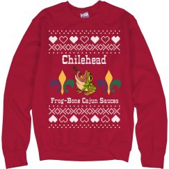 Frog-Bone Cajun Sauces Ugly Sweater