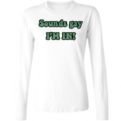 Ladies Relaxed Fit Basic Long Sleeve Tee