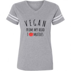 Ladies Relaxed Fit Vintage Sports Tee