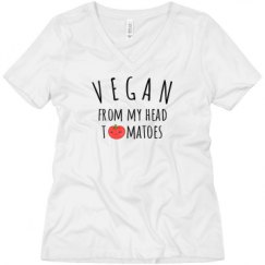 Ladies Relaxed Fit V-Neck Tee