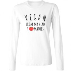 Ladies Relaxed Fit Basic Long Sleeve Tee