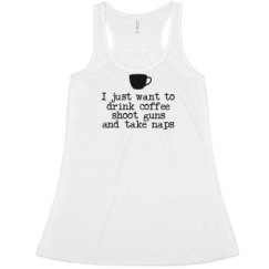 Ladies Flowy Racerback Tank