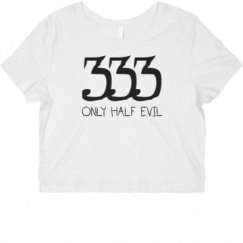 Ladies Slim Fit Crop Top Tee