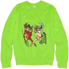 Unisex Neon Crewneck Sweatshirt