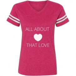 Ladies Relaxed Fit Vintage Sports Tee