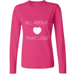 Ladies Relaxed Fit Basic Long Sleeve Tee