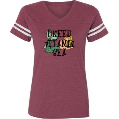 Ladies Relaxed Fit Vintage Sports Tee