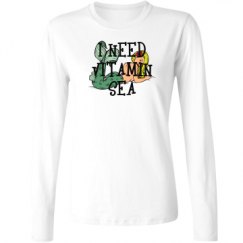 Ladies Relaxed Fit Basic Long Sleeve Tee