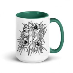 15oz Ceramic Mug with Color Inside