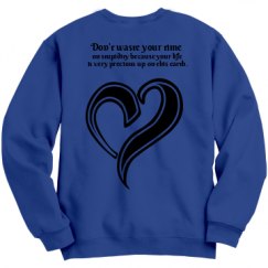 Unisex Film and Foil Crewneck Sweatshirt