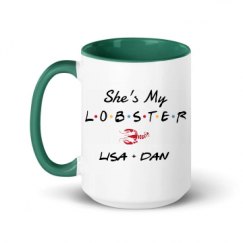 15oz Ceramic Mug with Color Inside