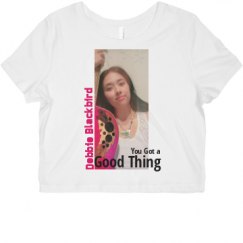 Ladies Slim Fit Crop Top Tee