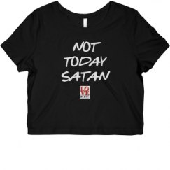 Ladies Slim Fit Crop Top Tee