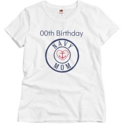 customize navy mom bday