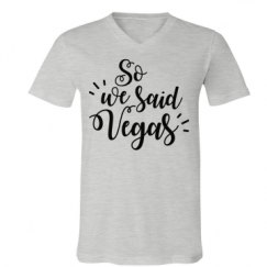 Unisex V-Neck Jersey Tee