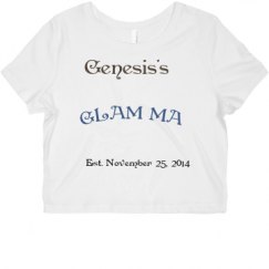 Ladies Slim Fit Crop Top Tee