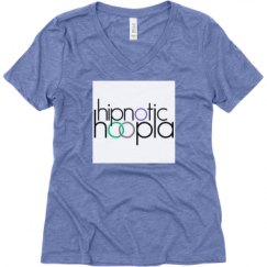 Ladies Relaxed Fit Super Soft Triblend V-Neck Tee