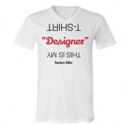 Unisex V-Neck Jersey Tee