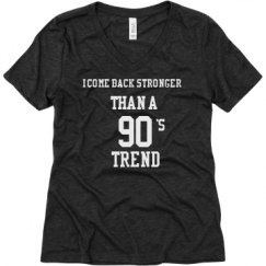 Ladies Relaxed Fit Super Soft Triblend V-Neck Tee