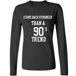 Ladies Relaxed Fit Basic Long Sleeve Tee