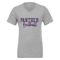 Unisex CVC Jersey V-Neck T-Shirt