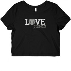 Ladies Slim Fit Crop Top Tee