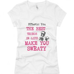 Ladies Slim Fit Basic Promo Jersey Tee