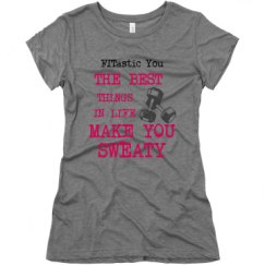 Ladies Slim Fit Super Soft Triblend Tee