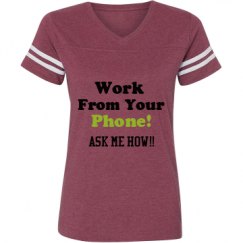 Ladies Relaxed Fit Vintage Sports Tee