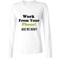 Ladies Relaxed Fit Basic Long Sleeve Tee