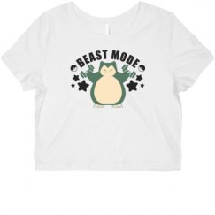 Ladies Slim Fit Crop Top Tee