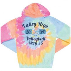 Unisex Tie-Dye Fleece Hoodie