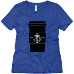 Ladies Relaxed Fit V-Neck Tee