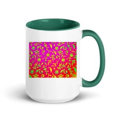 15oz Ceramic Mug with Color Inside
