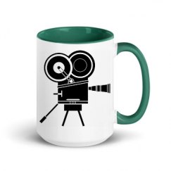 15oz Ceramic Mug with Color Inside