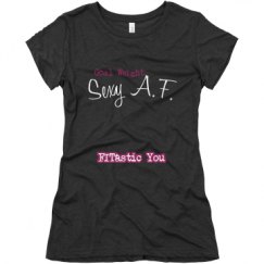 Ladies Slim Fit Super Soft Triblend Tee