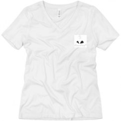 Ladies Relaxed Fit V-Neck Tee